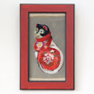 芹沢銈介『ガラス絵 土製の古猫』